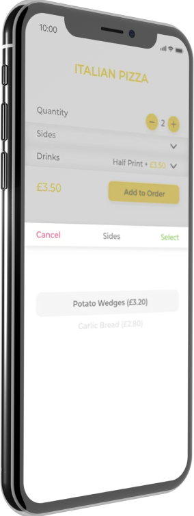 Upselling and personalisation on the app