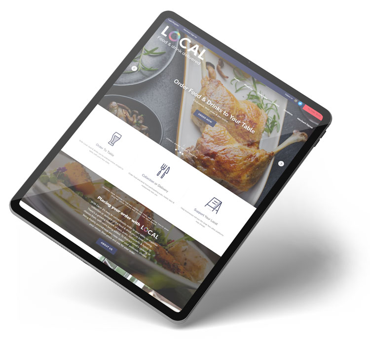 Restaurant, hospitality and takeaway websites